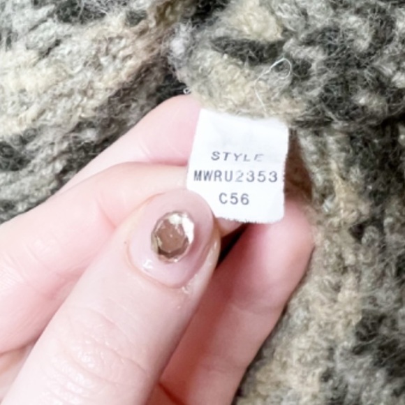 Liz Claiborne Vintage Wool Blend Aztec Pattern Stripes Grandpa Knit Sweater - Picture 16 of 16